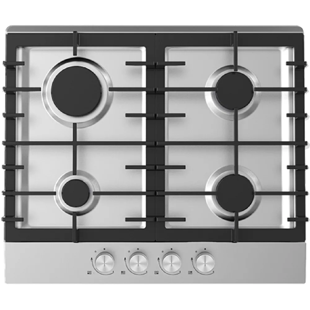 Midea 60SK005, Built-in Gas Cooktop, Silver